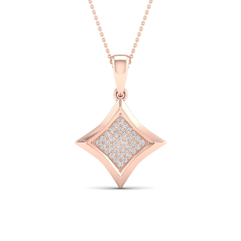 10K 0.10CT DIAM PENDANT