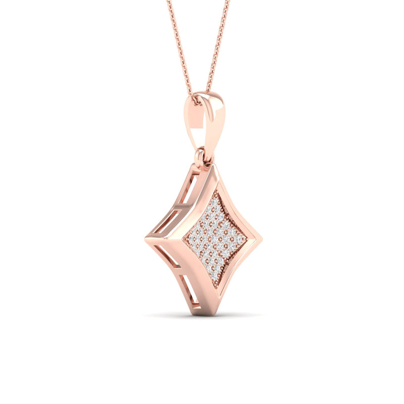 10K 0.10CT DIAM PENDANT