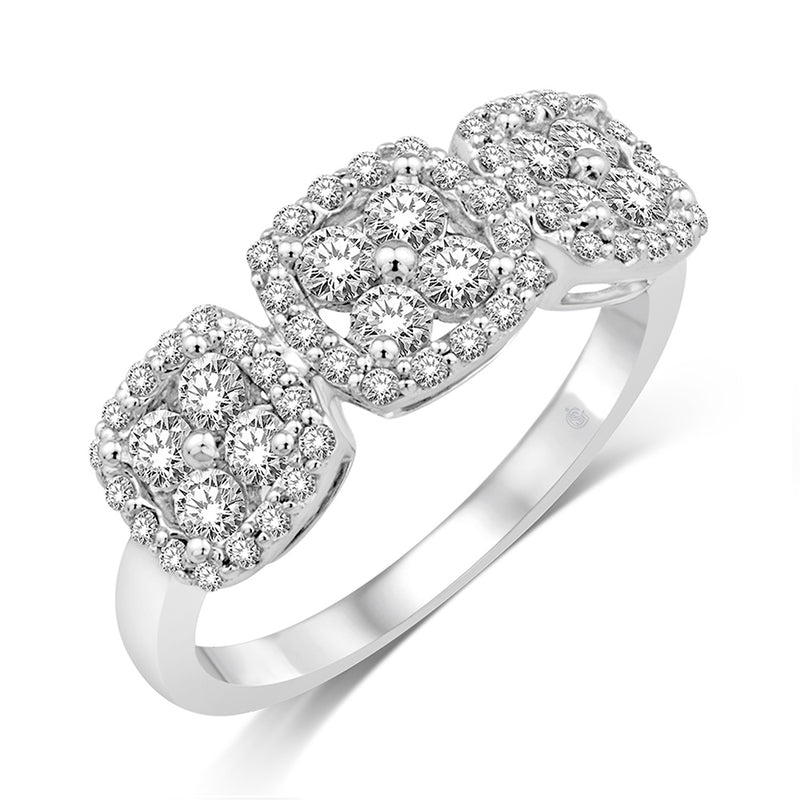 14K White Gold 7/8 Ct.Tw. Diamond Fashion Band