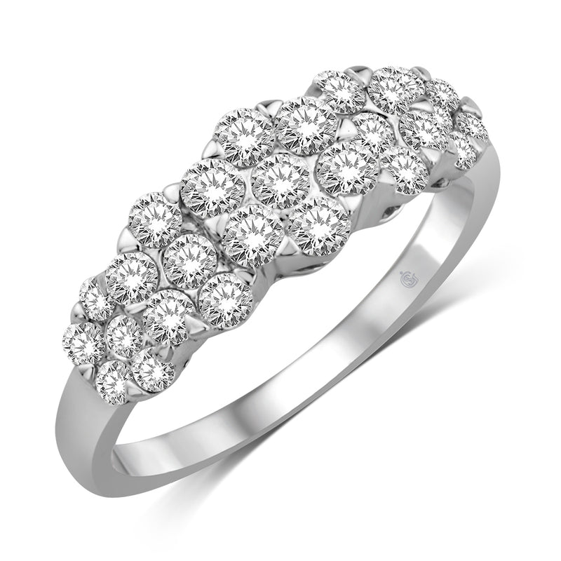 14K White Gold 1 Ct.Tw. Diamond Fashion Band