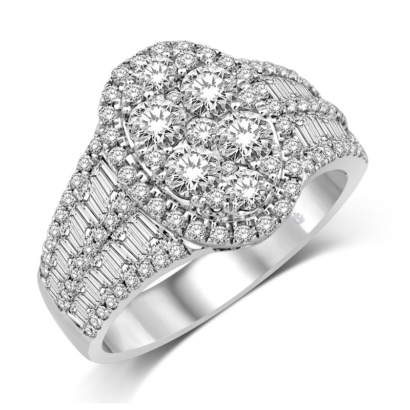 14K White Gold 1 3/4 Ct.Tw. Diamond Fashion Band