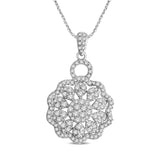 14K White Gold 3/4 Ct.Tw Diamond Fashion Pendant