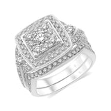 14K White Gold 1 5/8 Ct.Tw. Diamond Bridal Ring