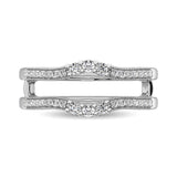 10K White Gold 1/3 Ct.Tw.Diamond Guard Ring