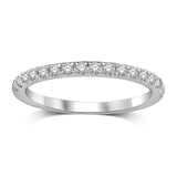 14K White Gold 1/4 Ct.Tw.Diamond Wedding Band