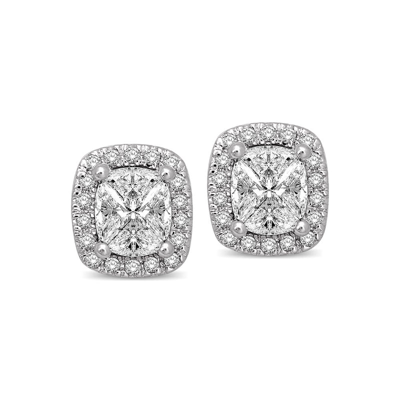 Lovecuts 14K White Gold 5/8 Ct.Tw.Diamond Fashion Earrings
