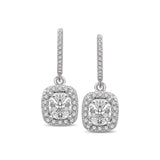 Lovecuts 14K White Gold 7/10 Ct.Tw.Diamond Fashion Earrings