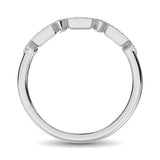 14K White Gold 1/20 Ct.Tw.Diamond Stackable Band
