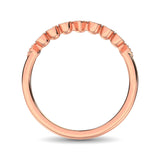 14K Rose Gold 1/20 Ct.Tw. Diamond Stackable Band