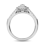 10K White Gold 2/5 Ctw Diamond Bridal Ring