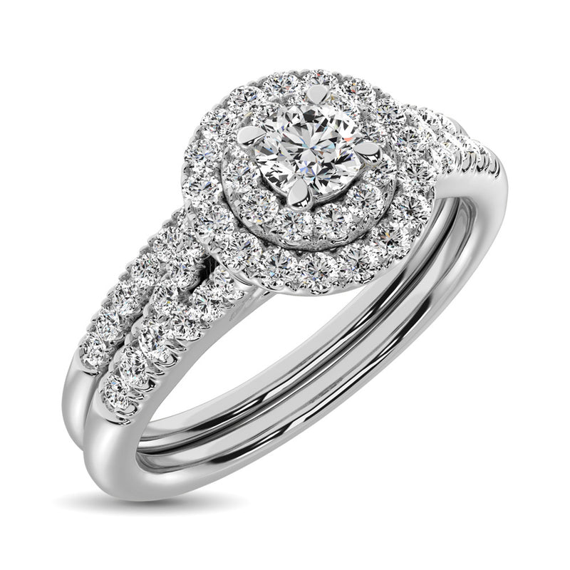 10K White Gold 2/5 Ctw Diamond Bridal Ring