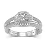 10K White Gold 1/5 Ctw Diamond Bridal Ring