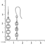 Sterling Silver 1/20 Ctw Drop Earrings
