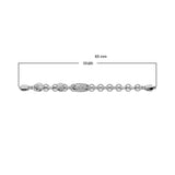 Sterling Silver Diamond Accent Bolo Bracelet
