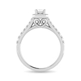 14K White Gold 1Ct.Tw. Diamond keyani Bridal Ring