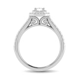 14K White Gold 1Ct.Tw. Diamond keyani Bridal Ring