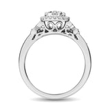 10K White Gold 1/2 Ctw Diamond Bridal Ring