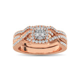 10K Rose Gold 1/2 Ct.Tw. Diamond Bridal Ring