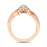 10K Rose Gold 1/2 Ct.Tw. Diamond Bridal Ring