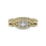 10K Yellow Gold 1/2 Ct.Tw. Diamond Bridal Ring