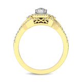10K Yellow Gold 1/2 Ct.Tw. Diamond Bridal Ring