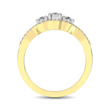 14K Yellow Gold 1/2 Ct.Tw. Diamond Engagement Ring