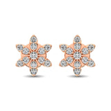 Diamond 1/3 Ct.Tw. Flower Stud Earrings