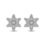 Diamond 1/3 Ct.Tw. Flower Stud Earrings