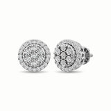 10K White Gold 1/2 Ct.Tw. Diamond Stud Earrings