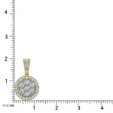 10K Two Tone 1/2 Ct.Tw. Diamond Pendant