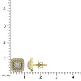 10K Yellow Gold 1/3 Ct.Tw. Diamond Stud Earrings
