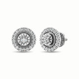14K White Gold 1/3 Ct.Tw. Diamond Stud Earrings