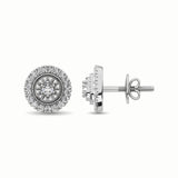 14K White Gold 1/3 Ct.Tw. Diamond Stud Earrings