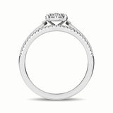 10K White Gold 1/3 Ct.Tw. Diamond Engagement Ring