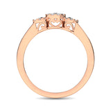 10K Rose Gold 1/3 Ct.Tw. Diamond Fashion Ring