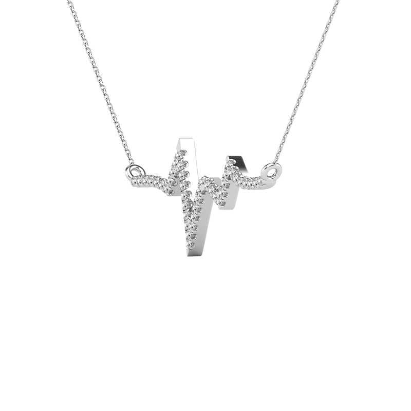 Diamond 1/6 Ct.Tw. Heartbeat Neckalace