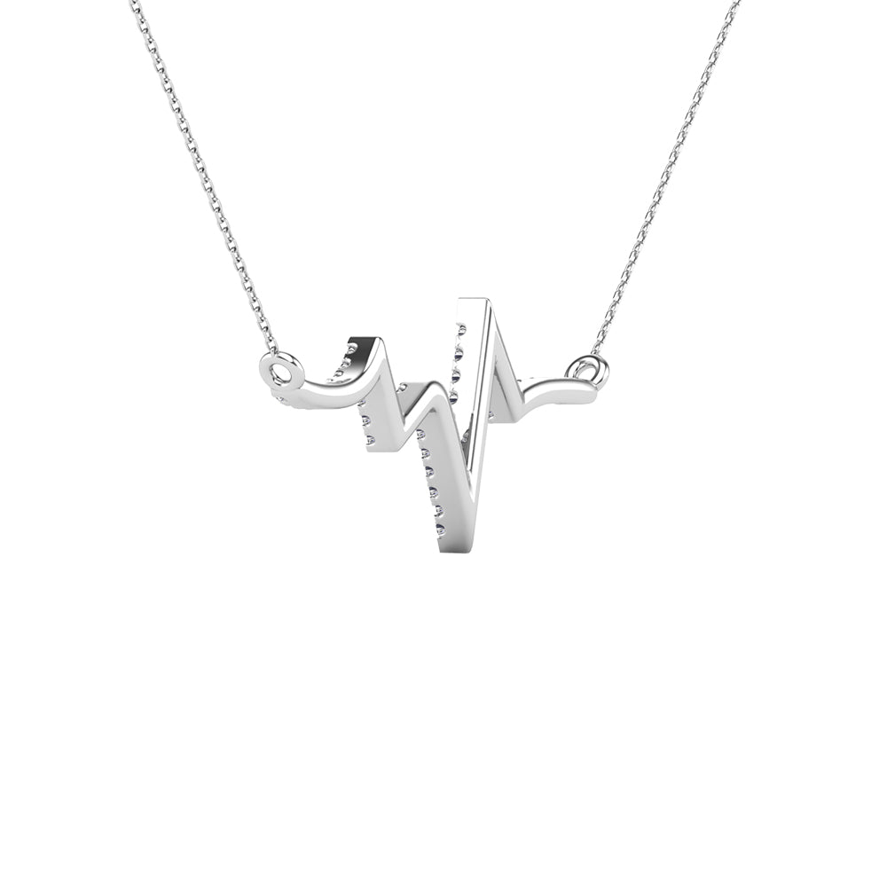 Diamond 1/6 Ct.Tw. Heartbeat Neckalace