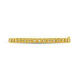 14K Yellow Gold Diamond 1 Ct.Tw. Bangle With Milgrain Details