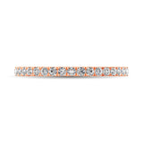 14K Rose Gold Diamond 3/8 Ct.Tw. 9 Stone Anniversary Band