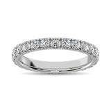 14K White Gold Diamond 1 1/4 Ct.Tw. 9 Stone Anniversary Band