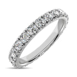 14K White Gold Diamond 1 1/4 Ct.Tw. 9 Stone Anniversary Band