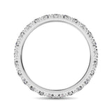 14K White Gold Diamond 1 1/4 Ct.Tw. 9 Stone Anniversary Band