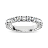 14K White Gold Diamond 1 5/8 Ct.Tw. 9 Stone Anniversary Band