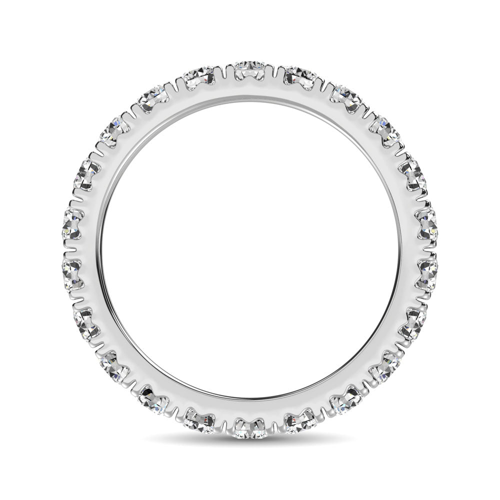 14K White Gold Diamond 1 5/8 Ct.Tw. 9 Stone Anniversary Band