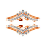 14K Rose Gold 1/2 Ct.Tw. Diamond Guard Ring