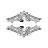 14K White Gold 1/2 Ct.Tw. Diamond Guard Ring