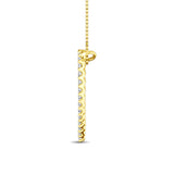 10K Yellow Gold Diamond 1/2 Ct.Tw. Heart Pendant