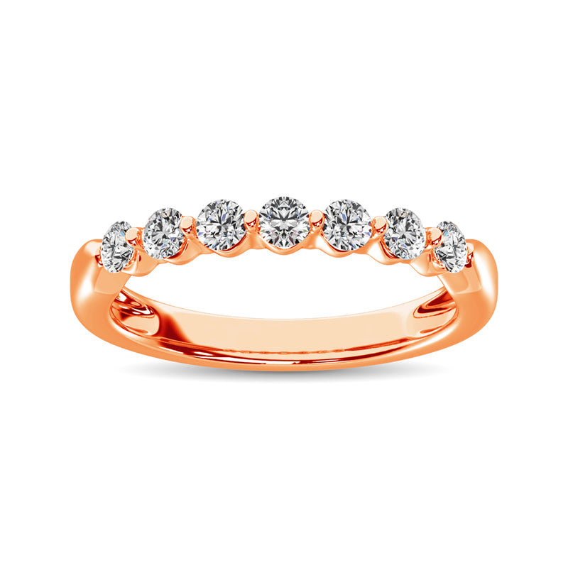 10K Rose Gold Diamond 1/2 Ct.Tw. Ladies Band