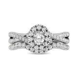 14KT White Gold 1Ct.Tw. Diamond keyani Bridal Ring