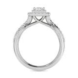 14K White Gold 1 Ct.Tw. Diamond Engagement Rings